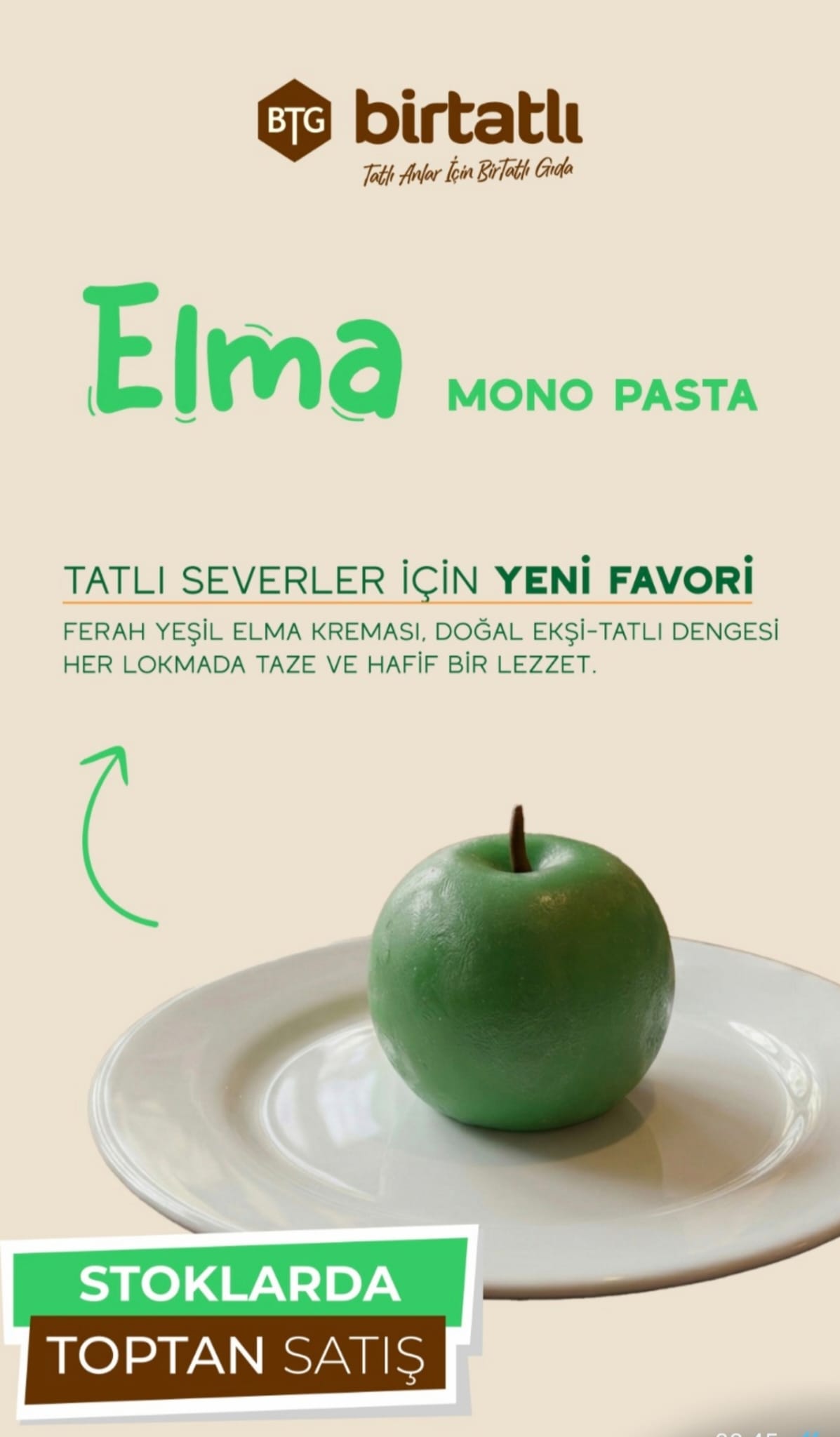 Elma Artisan Mono Porsiyon Pasta